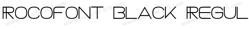 Rocofont black Regular字体转换